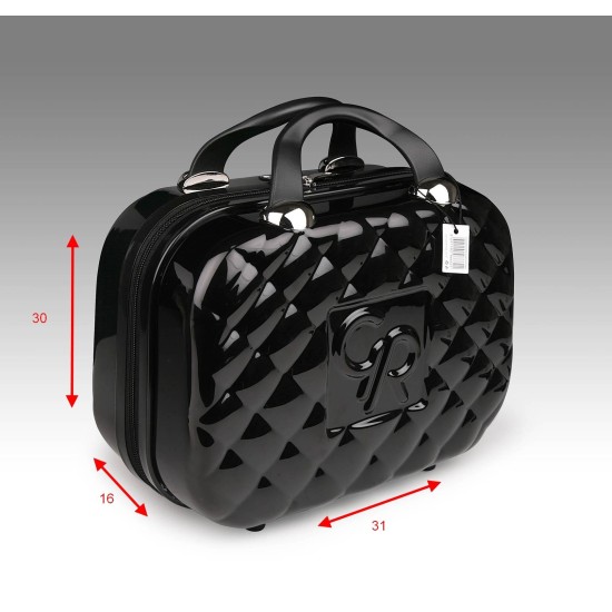 MAKE UP BAG GR VINYL BLACK(EMPTY)